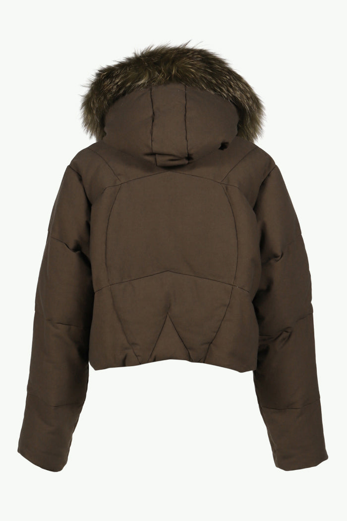 SLIDE FUR DOWN JACKET / DUST