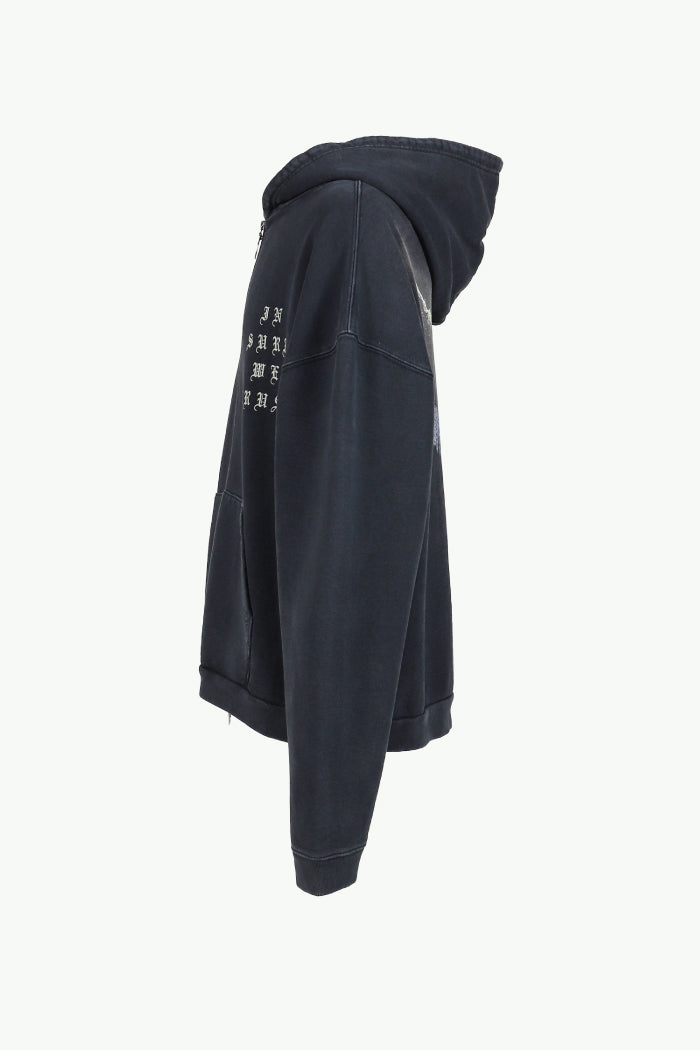 I.S.W.T ZIP HOODIE / BLK