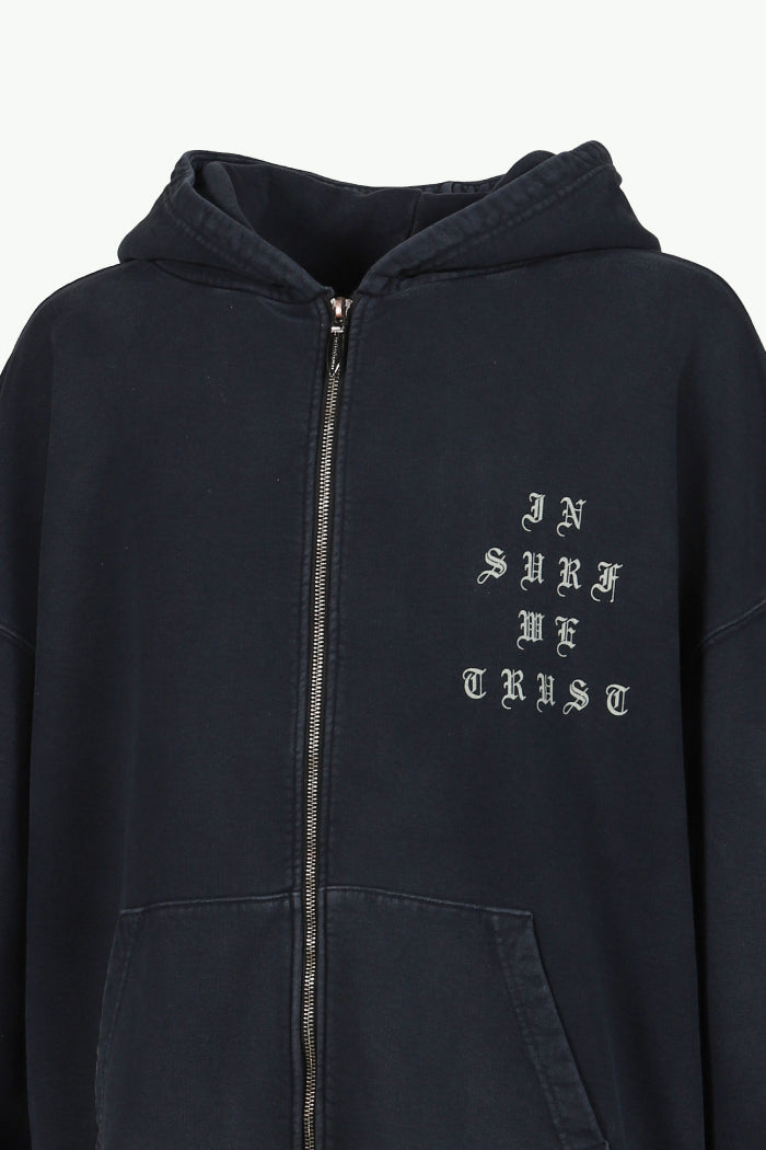I.S.W.T ZIP HOODIE / BLK