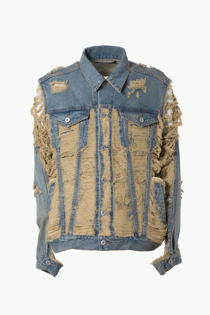 JN DISTRESSED DENIM JACKET / IND