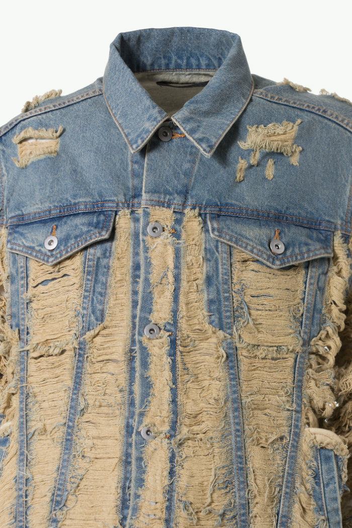 JN DISTRESSED DENIM JACKET / IND