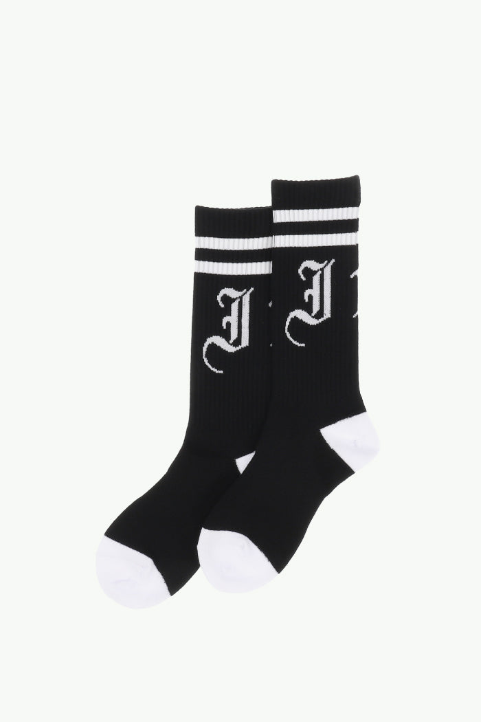 JN LOGO SOCKS / BLK