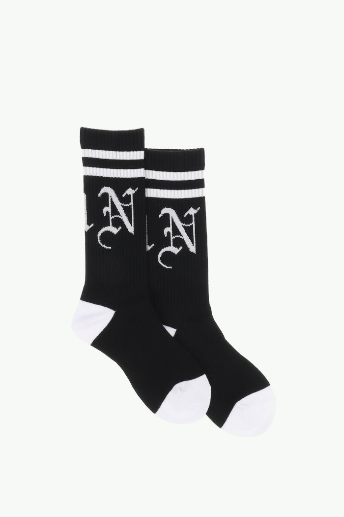 JN LOGO SOCKS / BLK