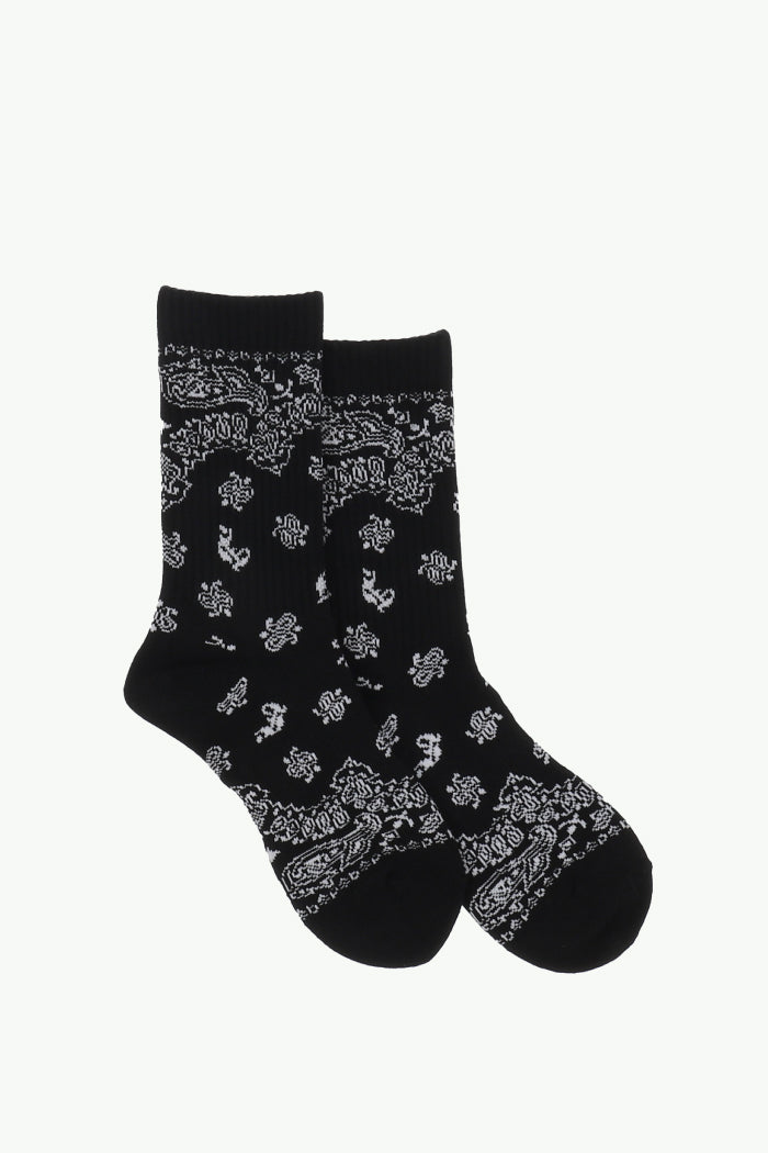 PAISLEY SOCKS / BLK