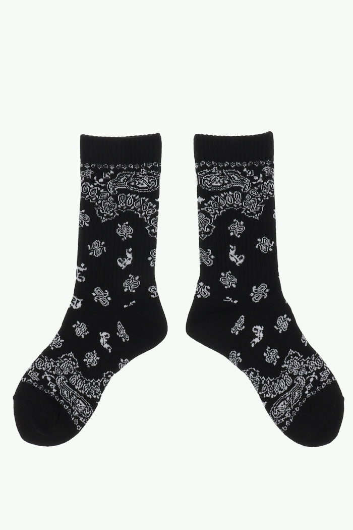 PAISLEY SOCKS / BLK