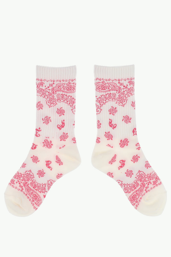 PAISLEY SOCKS / WHT