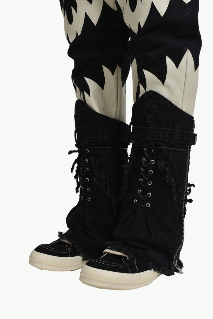 WESTERN LEG COVER / BLK