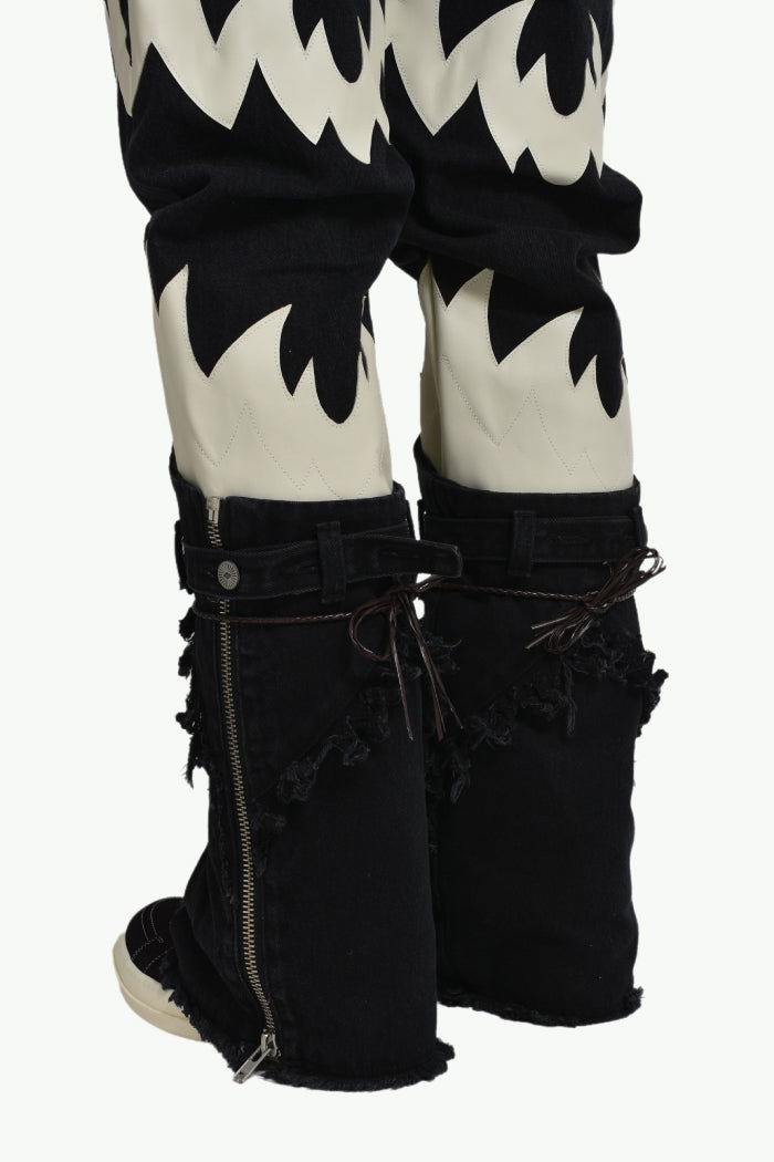 WESTERN LEG COVER / BLK