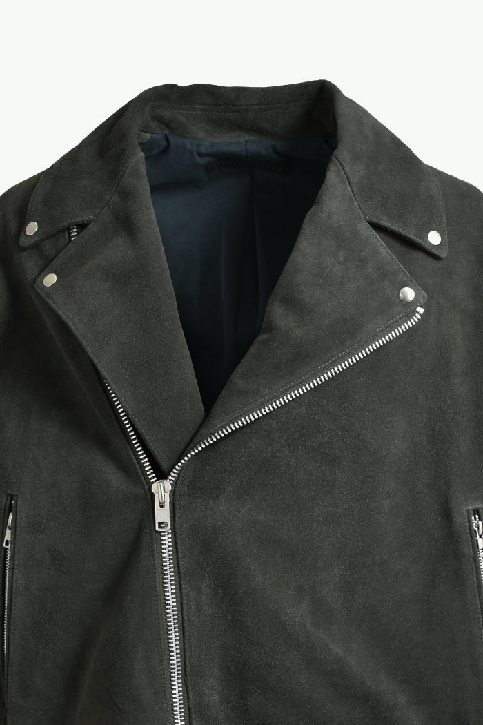 LEATHER FRINGE RIDERS JACKET / DUST