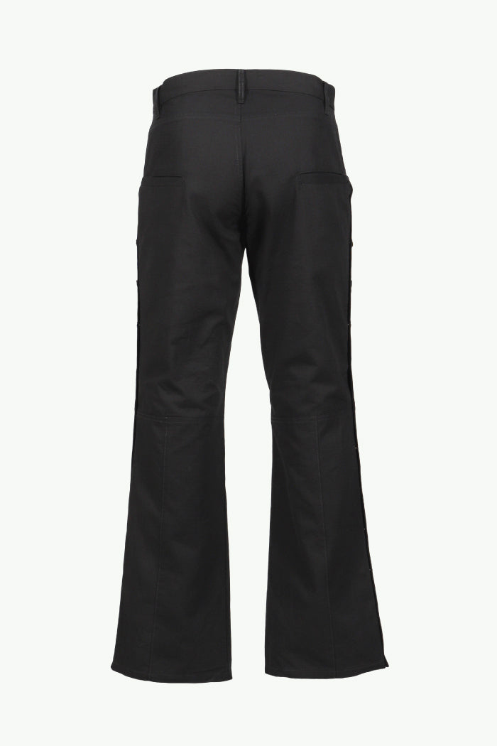SIDE BUTTON PANTS / BLK