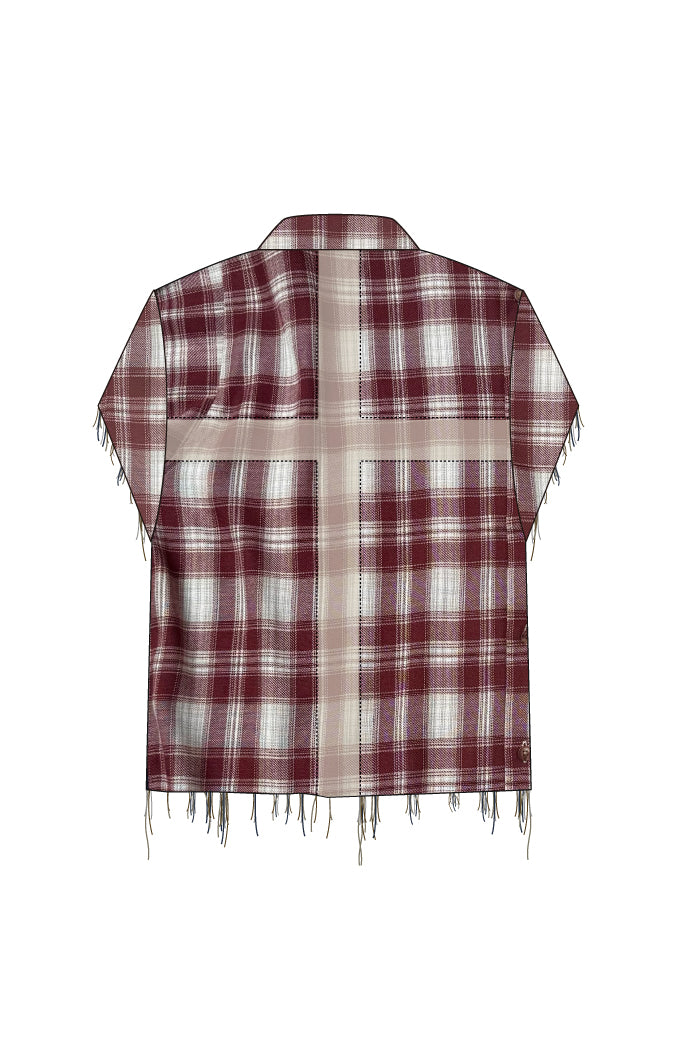 SIDE ZIP N/S SHIRTS / RED