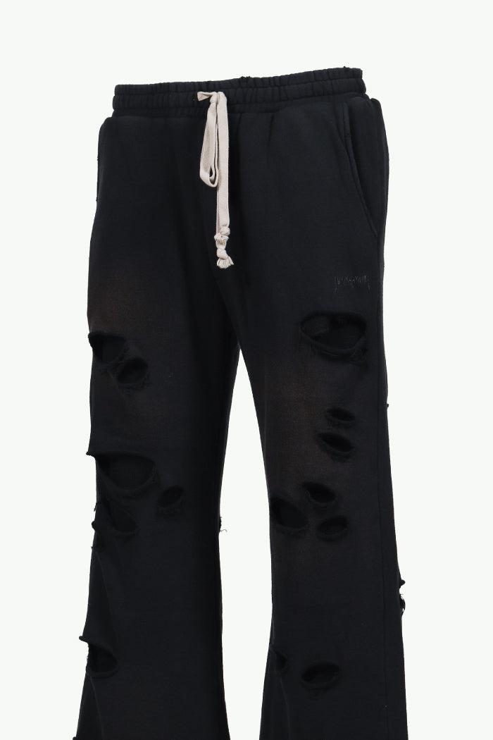 THERMAL LAYERED SWEAT PANTS / BLK