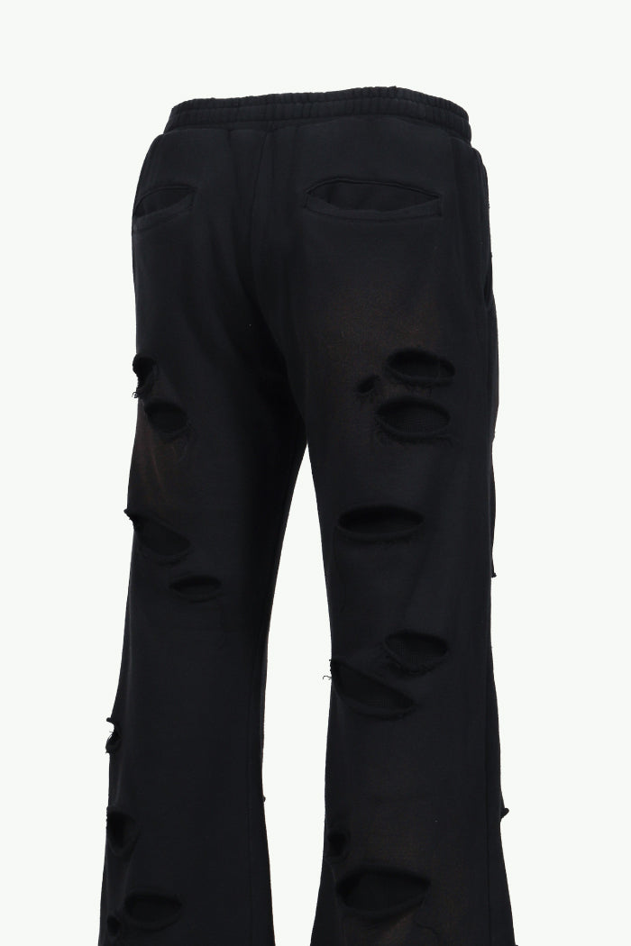 THERMAL LAYERED SWEAT PANTS / BLK