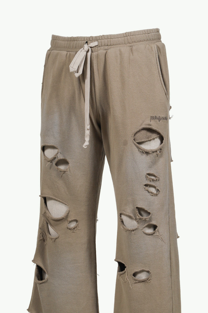 THERMAL LAYERED SWEAT PANTS / DUST