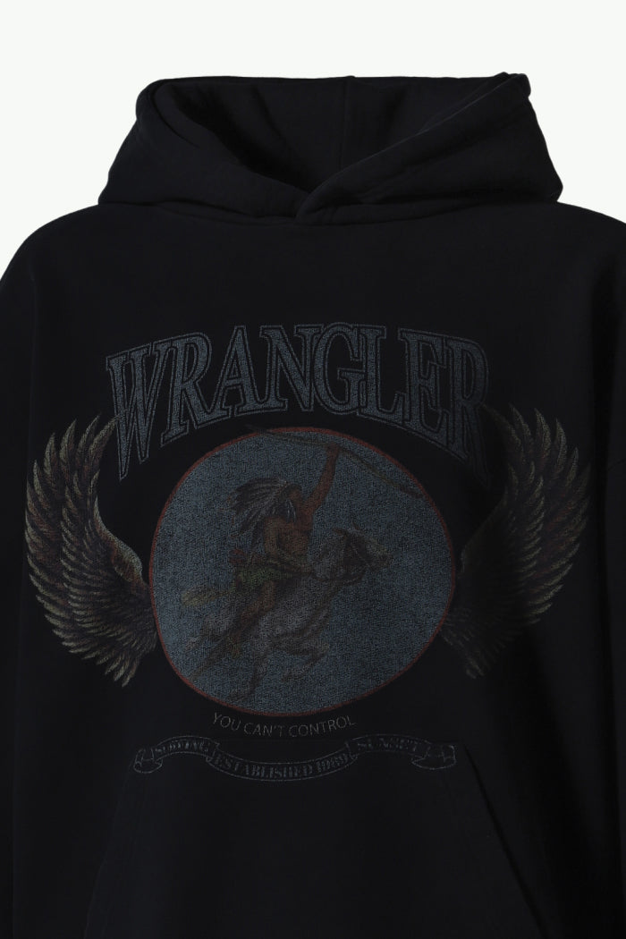 WRANGLER HOODIE / BLK