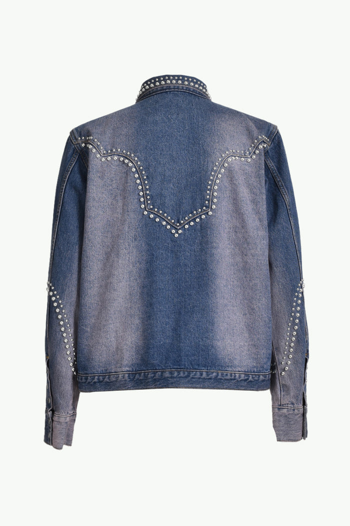 WESTERN STUDS DENIM JACKET / SKY IND